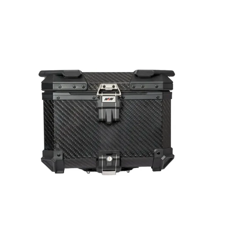 BM Lock 45L Aerospace Grade 12K Carbon Fiber Tailbox Aluminum Alloy Large Capacity Motorcycle Tailbox Scooter Electric