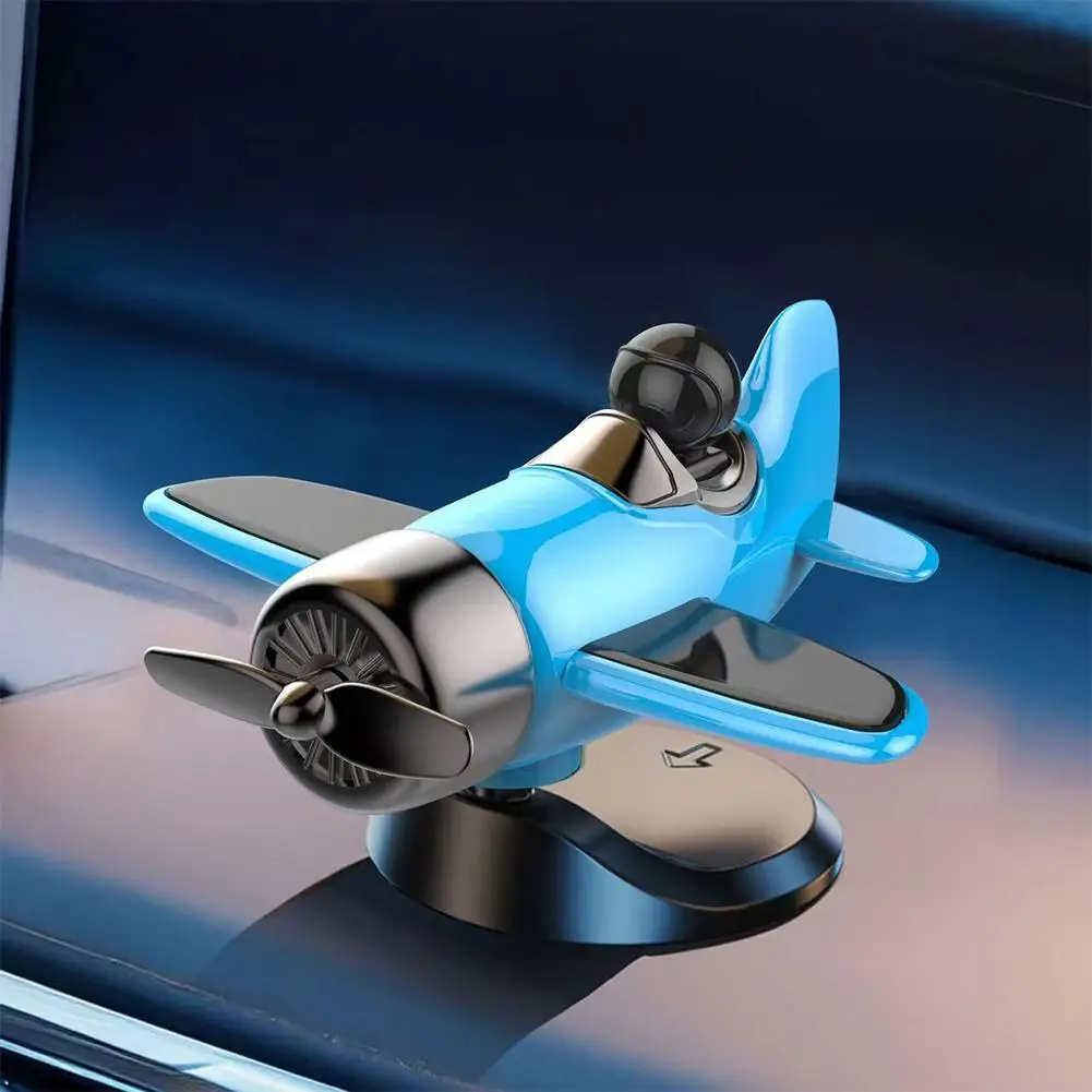 360° Auto Spin Decor Airplane Ornaments Solar Powered Rotating Airplane Car Dashboard Ornament Car Interior Decoration