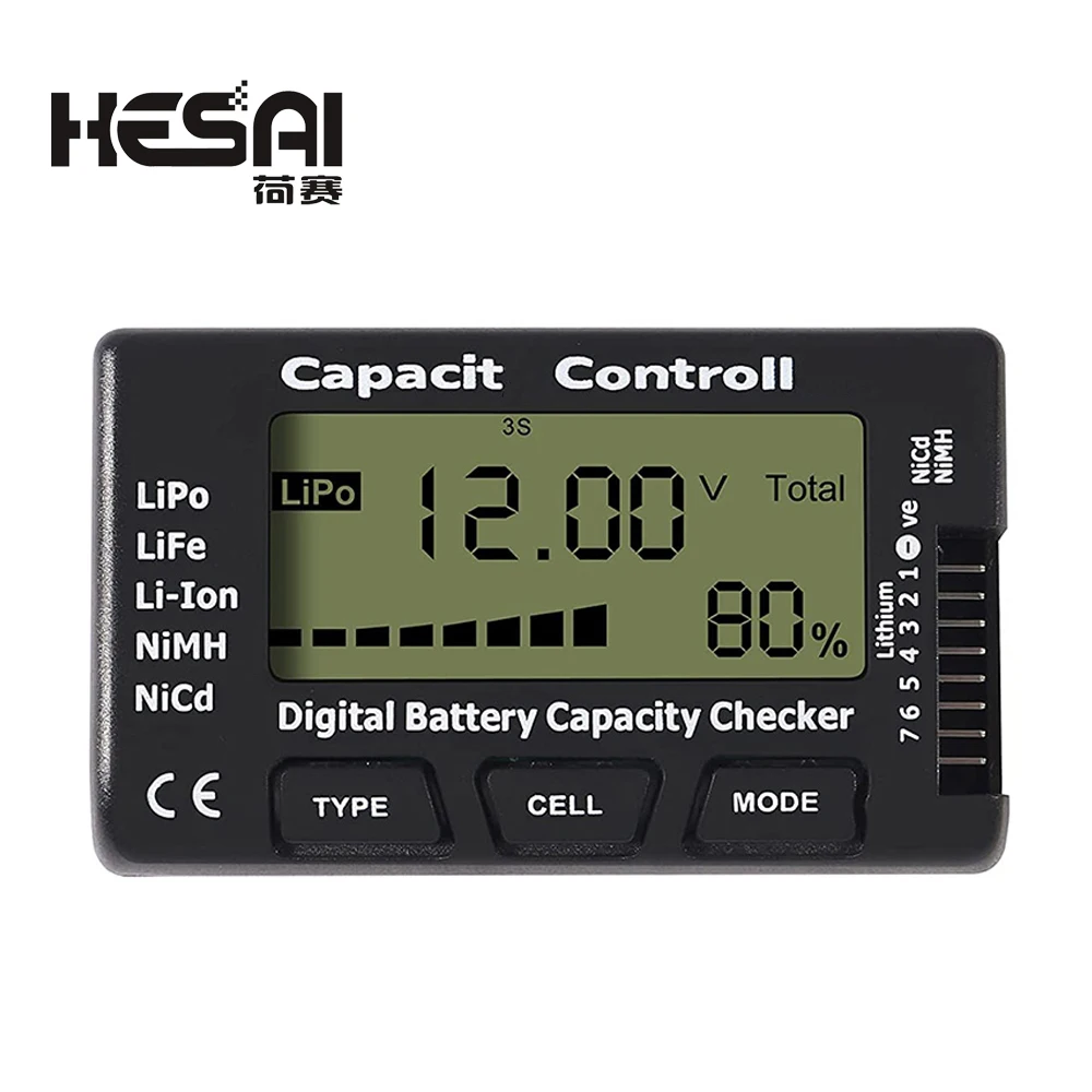 Imagem -02 - Digital Battery Capacidade Verificador Lipo Life Li-ion Nicd Nimh Battery Voltage Tester Verificando Cellmeter8 rc Cellmeter8 Cellmeter7