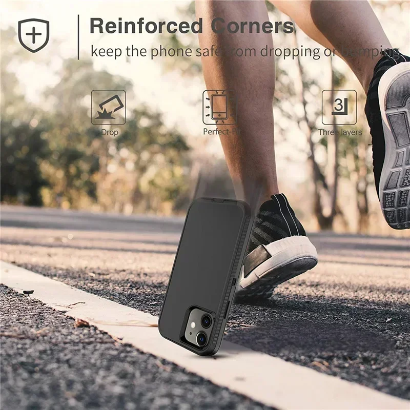 Luxuriöse, modische Hybrid-Hochleistungs-Rüstungshülle für iPhone 17 Air 16 Pro Max Plus, stoßfest, schützt OTT-B Hard Box, Gürtelclip-Abdeckung – Detail 9