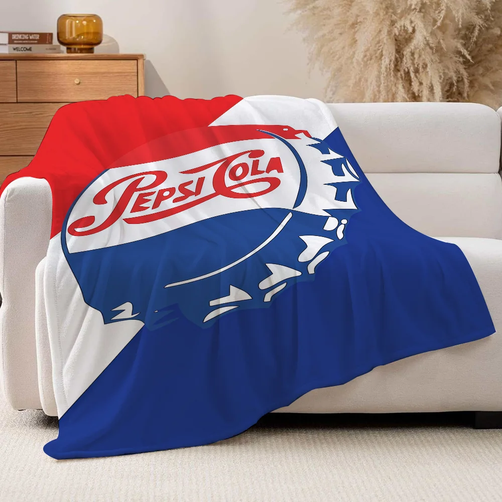 بطانية P-PepsiS مطبوعة على الموضة للأريكة والمكتب والسرير والطائرة والسفر والنوم والقراءة والاسترخاء والتخييم الناعمة والدافئة #4