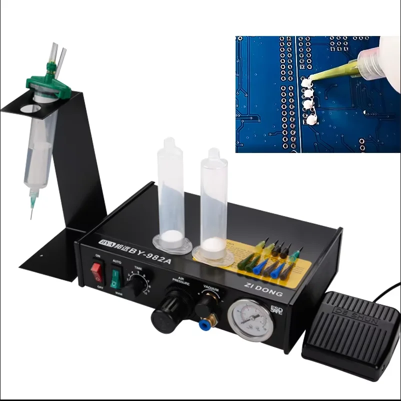 Precise Digital Auto Glue Dispenser 983A 982A 982 Solder Paste Liquid Controller Glue Dropper Fluid Dispenser Tools