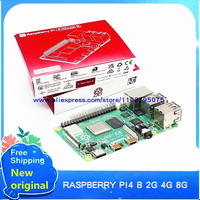 1pcs/lot 100% New original Raspberry Pi 4 Model B 8GB/4GB/2GB Cortex-A72 ARM v8 1.5GHz Support 2.4/5.0 GHz WIFI Bluetooth 5.0