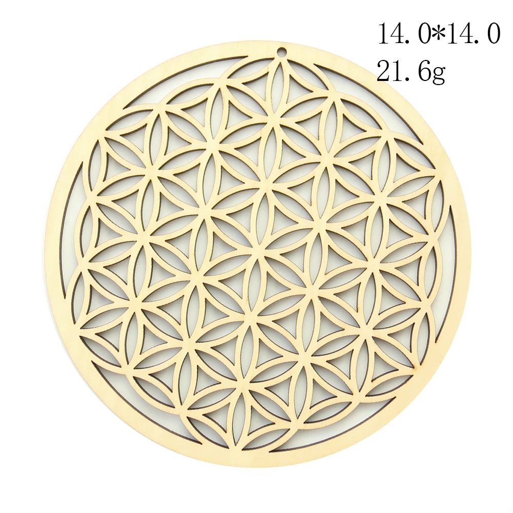 15 سنتيمتر شجرة زهرة الحياة حجر الخشب مجلس ديفيد ستار سري يانترا شفاء معلقة الكوارتز حامل جدار ديكور العين حورس مهرجان ديكور