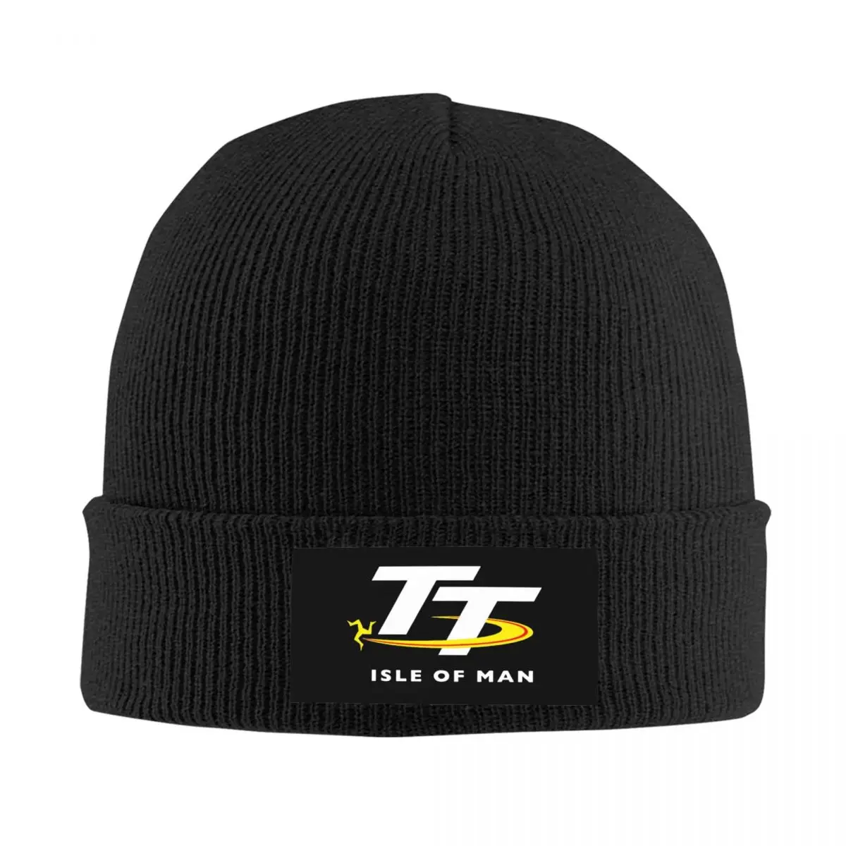 Isle Of Man TT Races Manx Knit Hat Beanie Winter Hats Warm New Caps Men Women