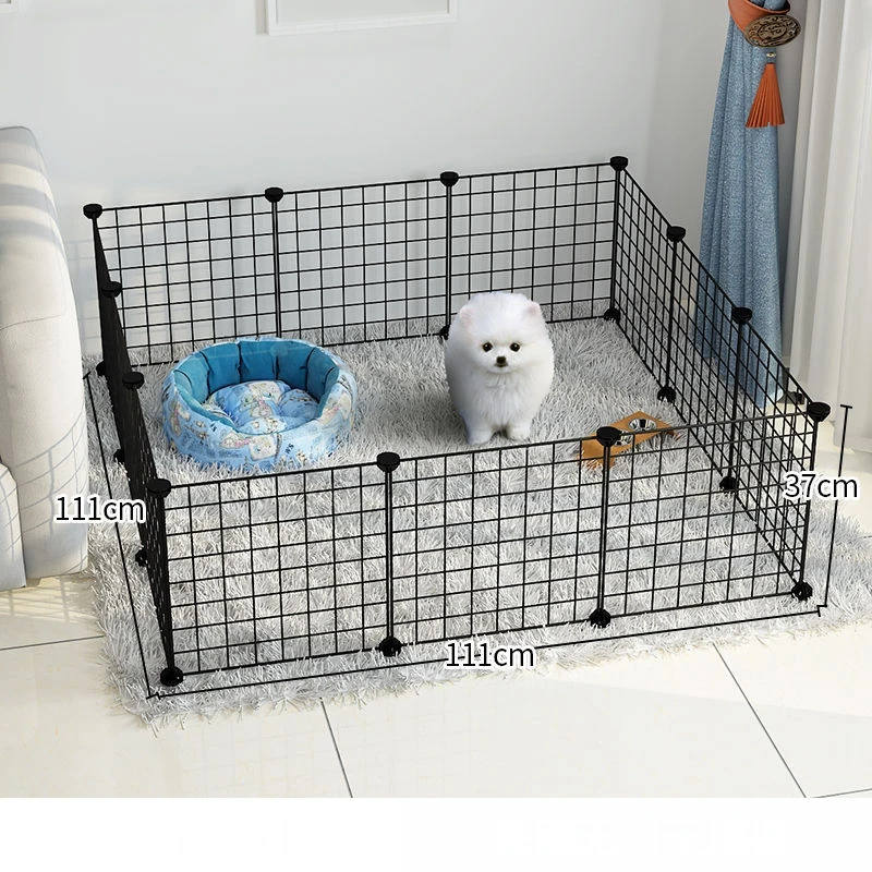 

Dog cage Wire mesh fence indoor teddy animal escape barrier tackable Assembleable Fences Multi Functional Cages