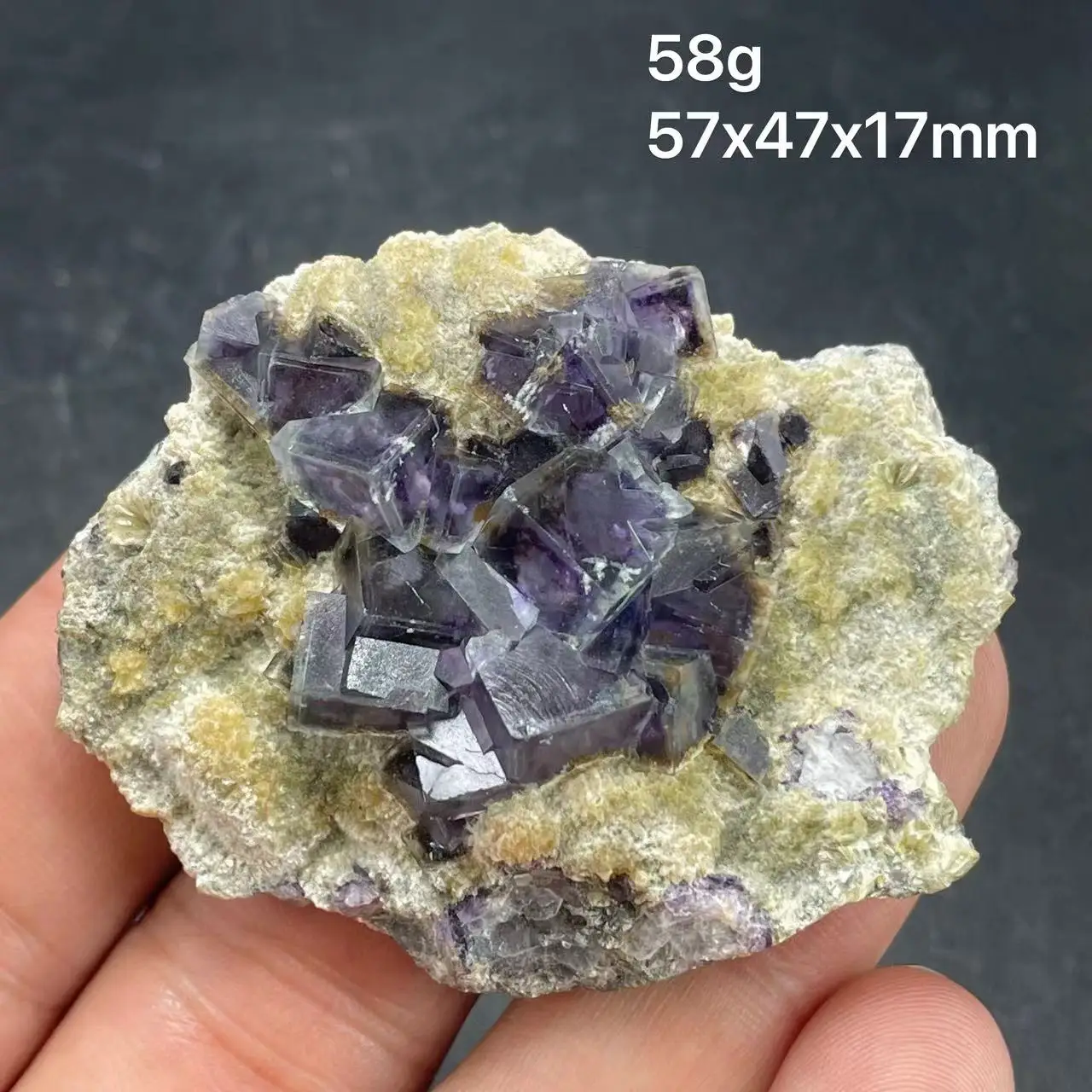 

new! 100% natural phantom fluorite, gold mica, green purple cubic healing crystal from Yindu, Inner Mongolia