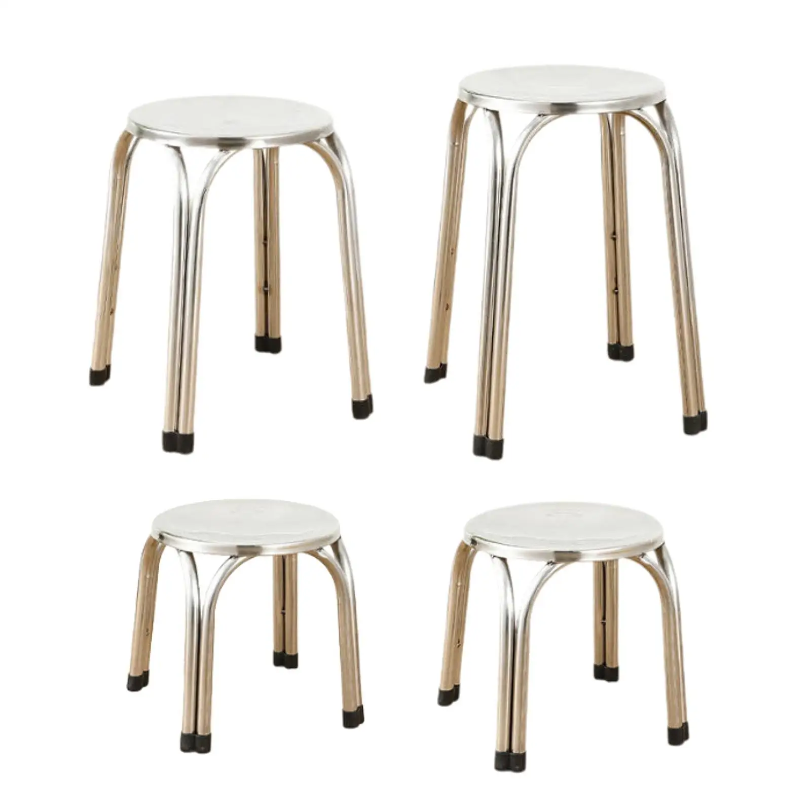 

Stacking Stool, Round, Stainless Steel, Multi-purpose Stool, Chairs, Classroom Stool for The Kitchen