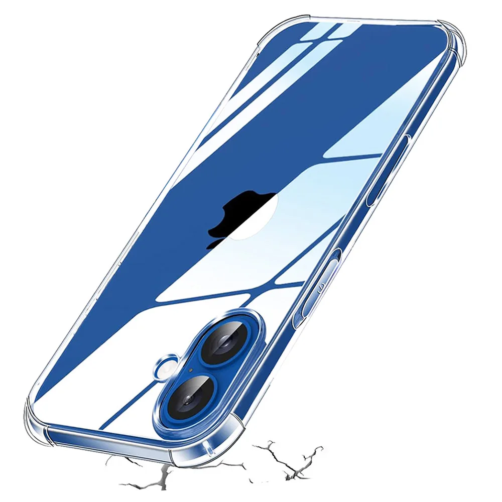 

Airbag Shockproof Back Cover Soft Case For iPhone 16E 16 Pro Max Ultra Thin Silicone Shell On iPhone16 16 E 16ProMax Transparent