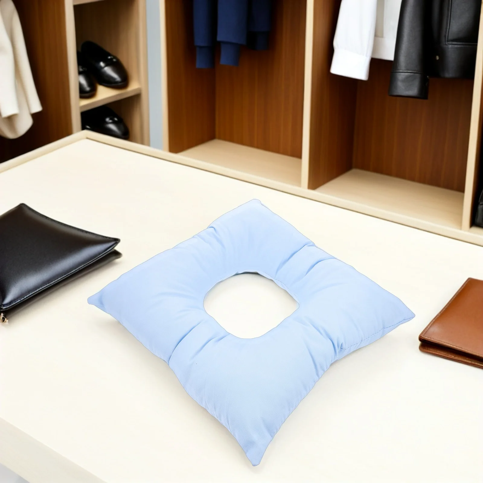 

2Pcs Massage Table Face Pillow Soft Travel Headrest Cushion Spa Beauty Salon Face Down Pillow for Home Massage Facial Care