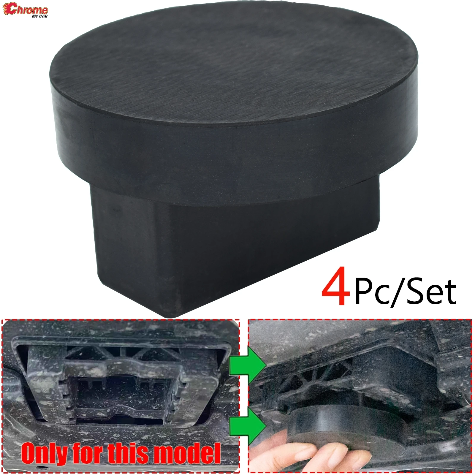 4x Rubber Jack Pad Lift Adaptor Floor For Mercedes Benz A B C E R S Class CLA CLC CLK GL GLA GLE GLC M SL SLK SLS Jacking Point