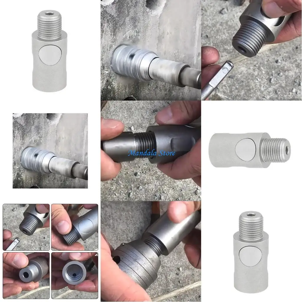 

U2JC Efficient Concrete Hole Opener Conversion Head Home Renovations Tool Suitable for Wall Tile Stone Cements Brick Drilling