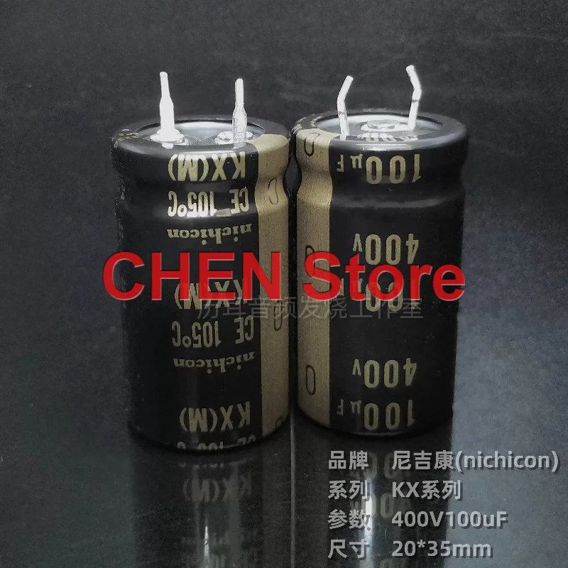 2PCS/lot original NICHICON KX 400V100UF 20X35MM 105C 400V 100UF electrolytic capacitor free shipping