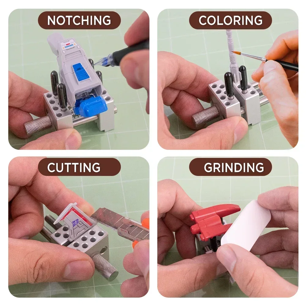 Imagem -03 - Diy Artesanato Multi-função Braçadeira 304 Torno Ajustável Dispositivo Elétrico para Fazer Modelo & Bancada Modelagem Ferramentas Hobby Aço Inoxidável