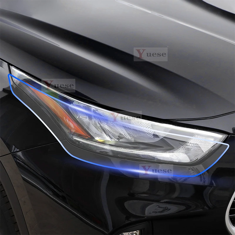 

Для Toyota Highlander 2020-2024 автомобильная защитная пленка для фар зеркальная пленка ТПУ прозрачная наклейка против царапин