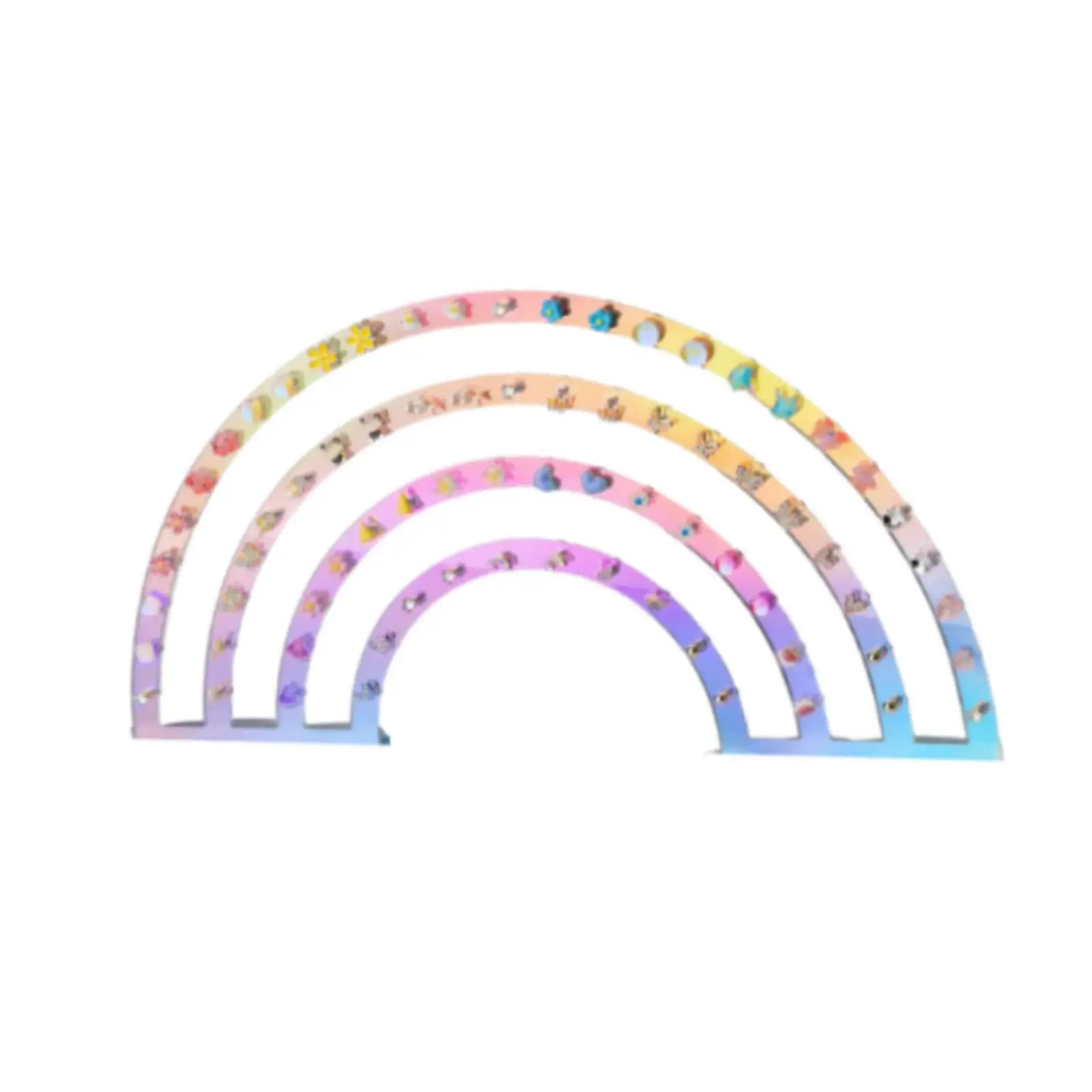 

Earrings Display Stand Ear Studs Holder Versatile for Women Dresser Stable Base Acrylic for Home Bedroom Jewelry Shop