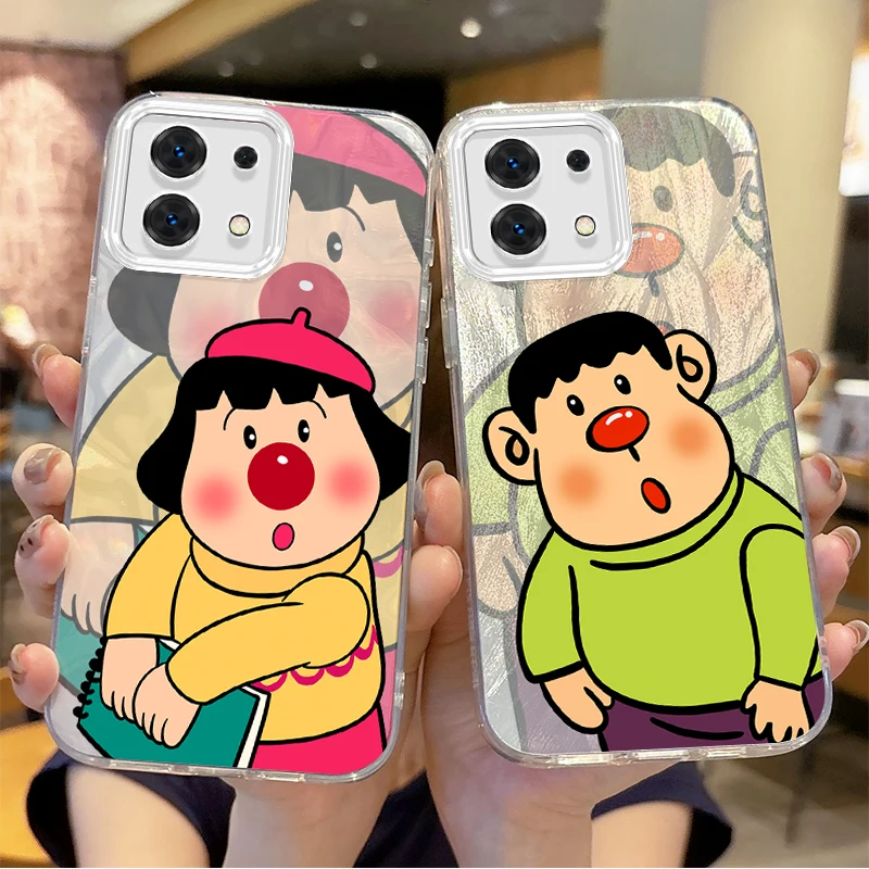 Adorkable Doraemon Big G Fat Girl Phone Case For Redmi Note13 12 11 10 9 ProPlus 14C 13C 12C 10C 9C A3 A2 A1 Hard Gradient Cover