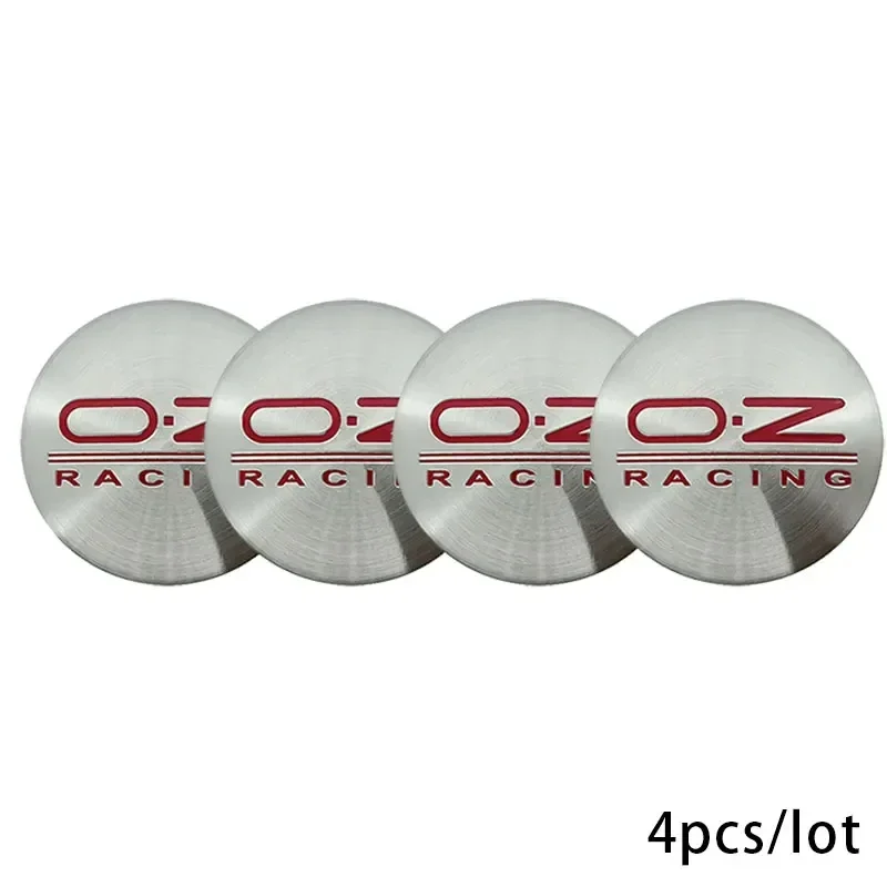 Aluminum 4PCS 56mm OZ Badge Car Wheel Center Hub Caps Emblem Stickers For NISSAN Sentra Juke Pathfinder Leaf Murano Qashqai