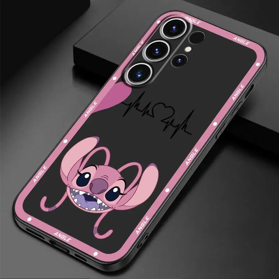 Disney Stitch Angle Lover phone Case for Galaxy Note 20Ultra 10Plus 10Lite 9 8 S10 4G S10e S10 Plus S10 5G S10 Lite S8 S9 Plus