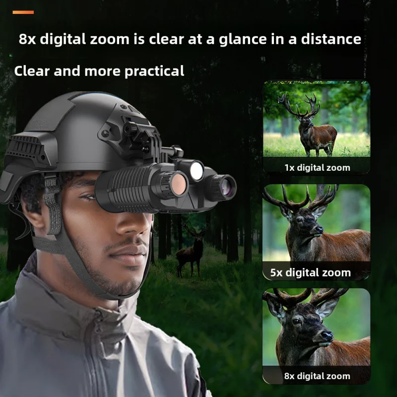 

New Head-Mounted Night Vision Device Cross-Border Outdoor Professional HD Infrared Night Vision Telescope Low Light