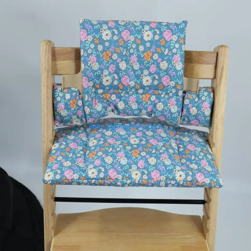 وسادة كرسي طعام الأطفال الرضع قابلة للغسل في الغسالة من R1WF، وسادة ناعمة من مزيج القطن ومريحة #5