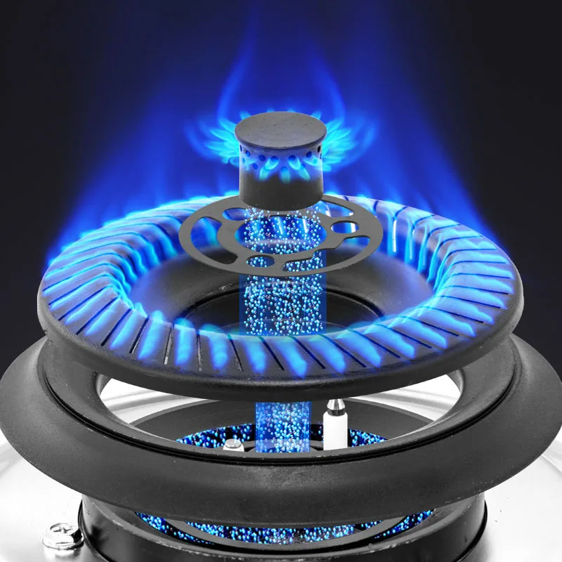 Explosion-Proof Gas Stove - Double Burner Toughened Glass Cooktop, Built-in Household Kitchen Stove with Safety Features
