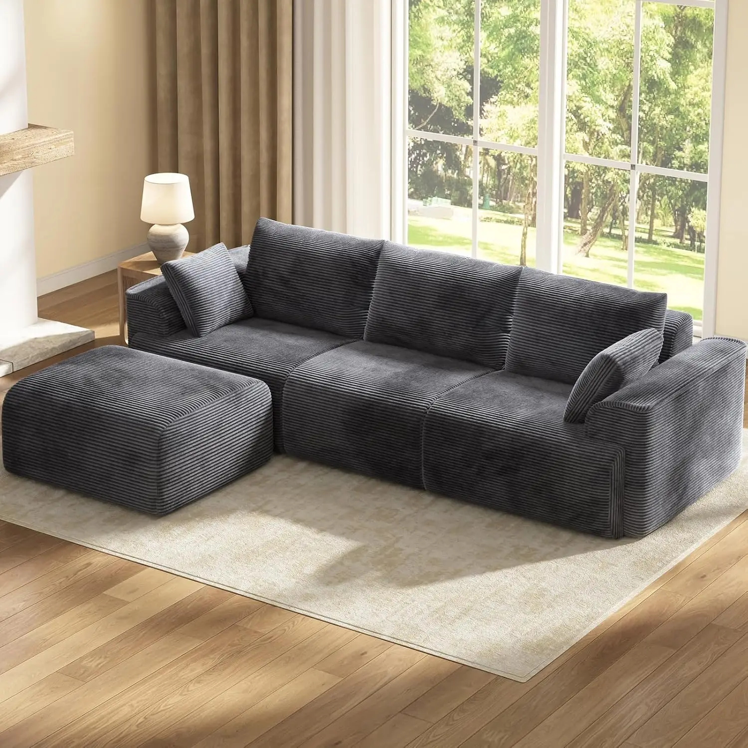 108-Inch Modular Cloud Sectional 7