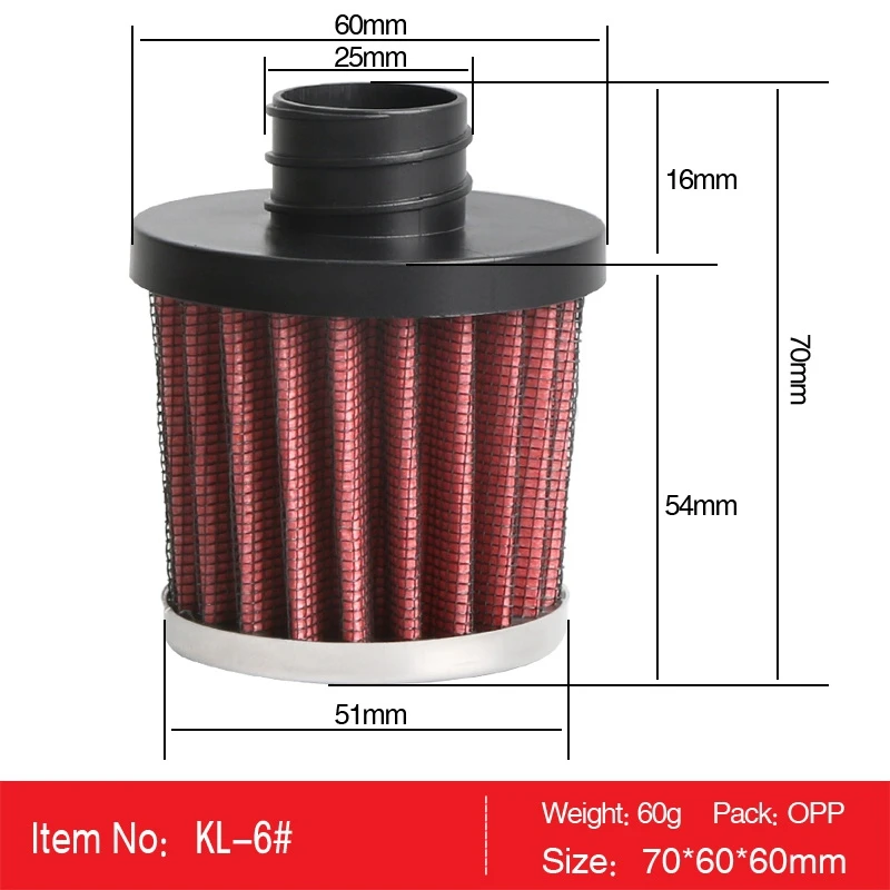 Universal 25Mm Car Motor Cold Air Intake Filter Kit For Trucks Motorcycle Improve Volumetric Efficiency And Air Intake