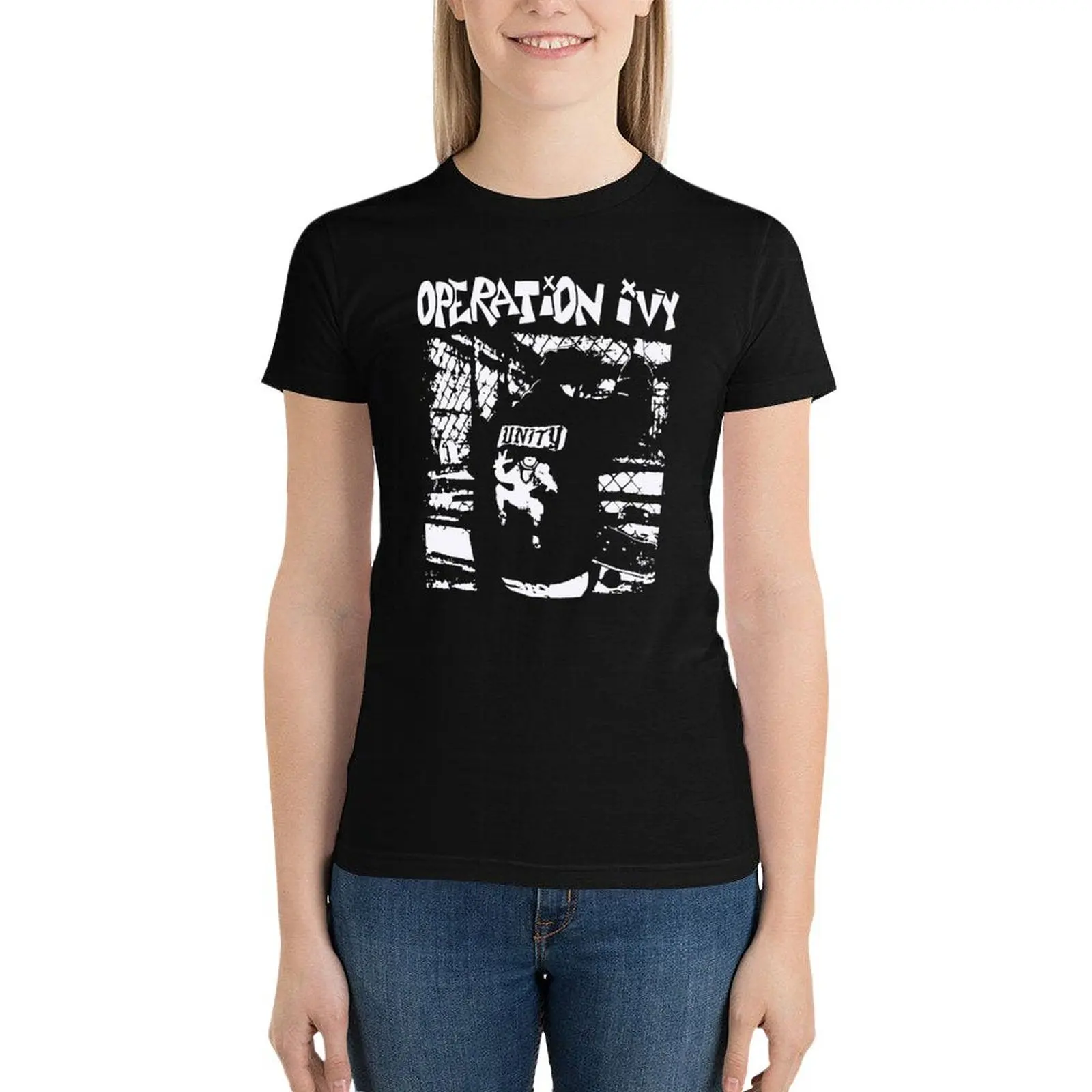 Operation Ivy Unity Ska Punk T-Shirt female korean fashion tshirts for Women