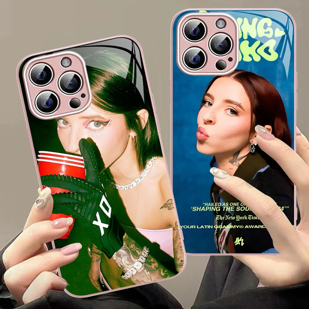 Singer Y-Young M-Miko Phone Case Tempered Glass For iphone 14 13 12 11 Pro Mini XS MAX 14Plus X XS XR Fundas