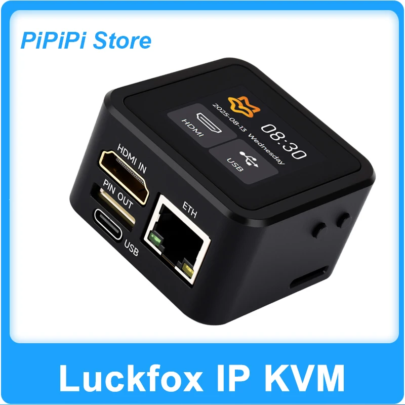 Luckfox Lightweight IP KVM Remote Management Tool No Software Not Limited by the System Remote Control Power Desktop USB PiKVM