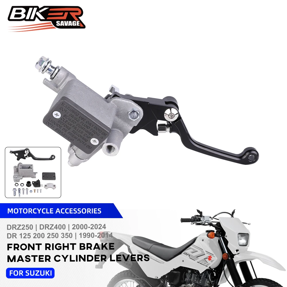 DRZ DR Front Brake Master Cylinder For Suzuki DRZ250 DRZ450 DR125 DR200 DR250 DR350 RMX250 Motorcycle Brake Pump With Lever Part