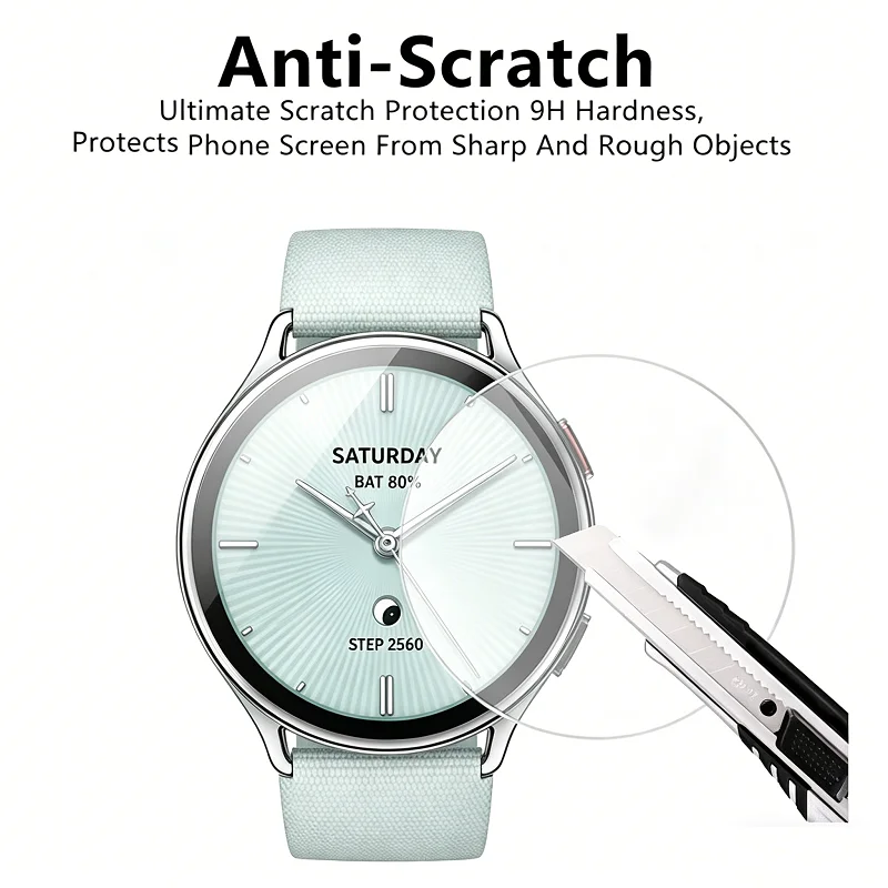 Universal Smart Watch 40mm 39mm 35mm 37mm 38mm 41mm 42mm 33 32 36 43 44 30-46 MM Tempered Glass Screen Protector Watch Accessory