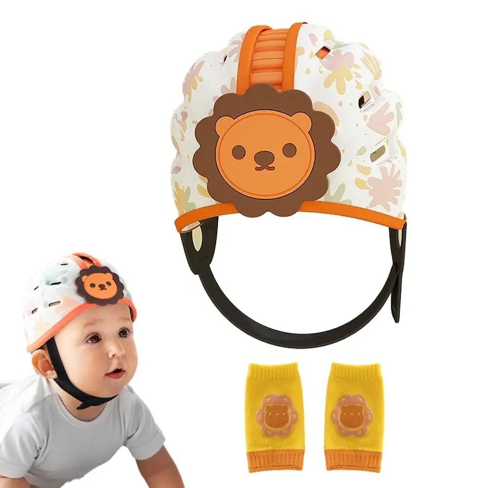 

360-Degree Baby Soft Safety Helmet Foam Adjustable Toddler Head Protector Helmet for Toddler Infant Walking Suit 6-24month