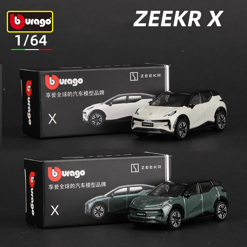 Bburago 1:64 ZEEKR X Car Model Electric Urban SUV Die Cast Vehicles Minicar Toy Diecast Voiture Gift Collection