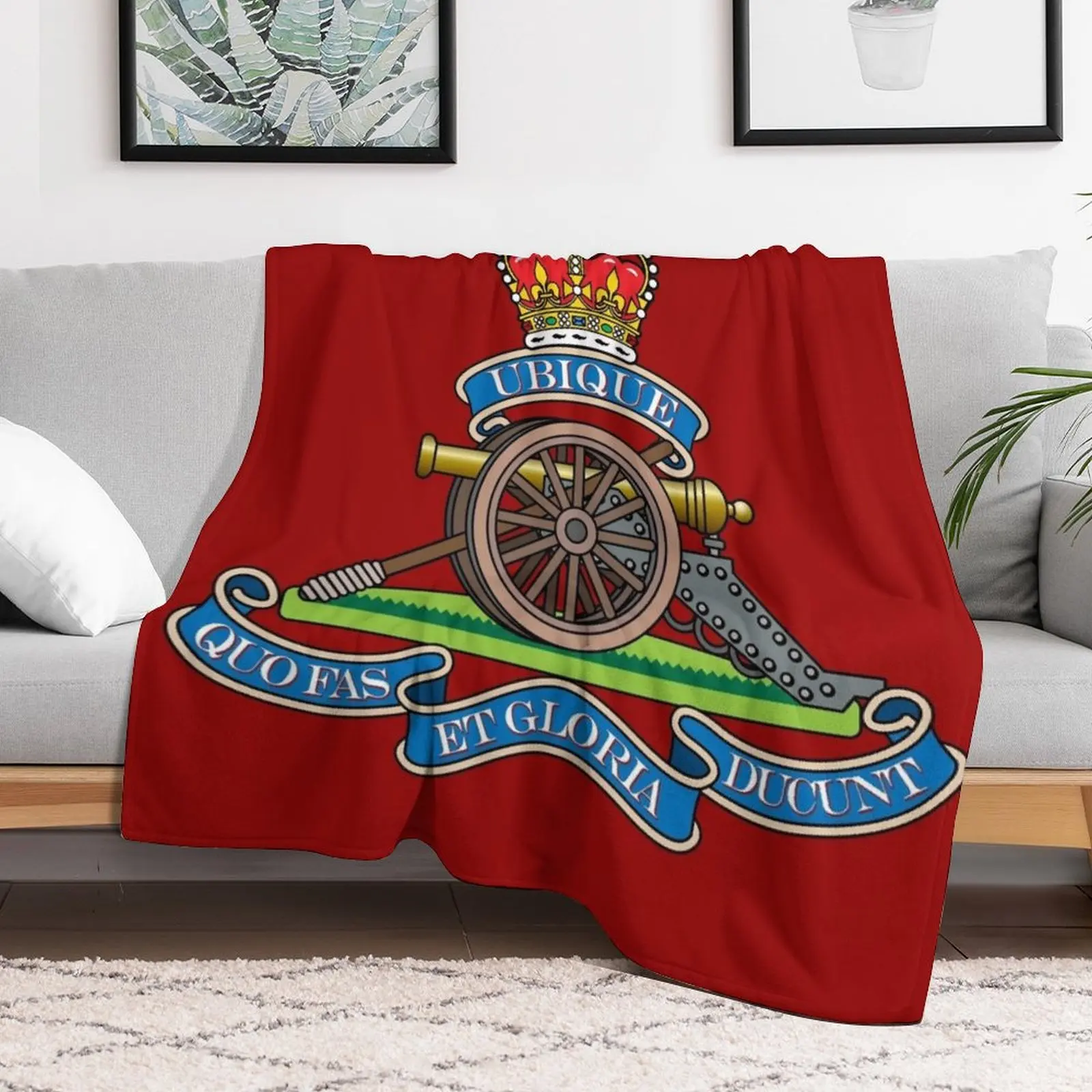 ROYAL REGIMENT OF ARTILLERY Throw Blanket heavy to sleep Cute Plaid Summer Beddings Blankets