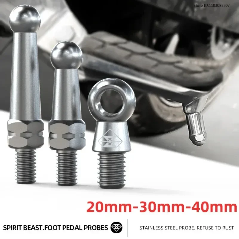 Universal Limit Bolt Pedal para a Motocicleta, Espírito Besta, Parafusos Prego terra, Acessórios para Honda, Kawasaki, Suzuki, Yamaha, BMW, 6mm