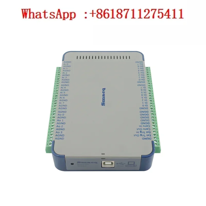 USB5000 synchronous data acquisition card Smacq high-speed 16 bit 16 channel 500K sampling 2DI DO multi range