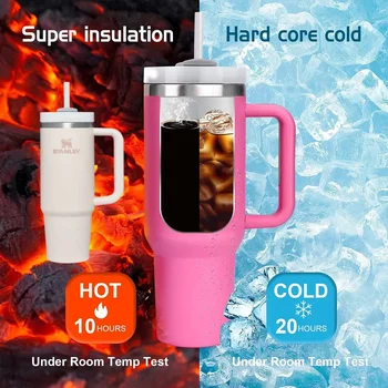 스탠리 컵용 빨대 커버 팁 캡, 실리콘 빨대 토퍼, 핸들 컵이 있는 40 Oz 텀블러, 1 개  Best5