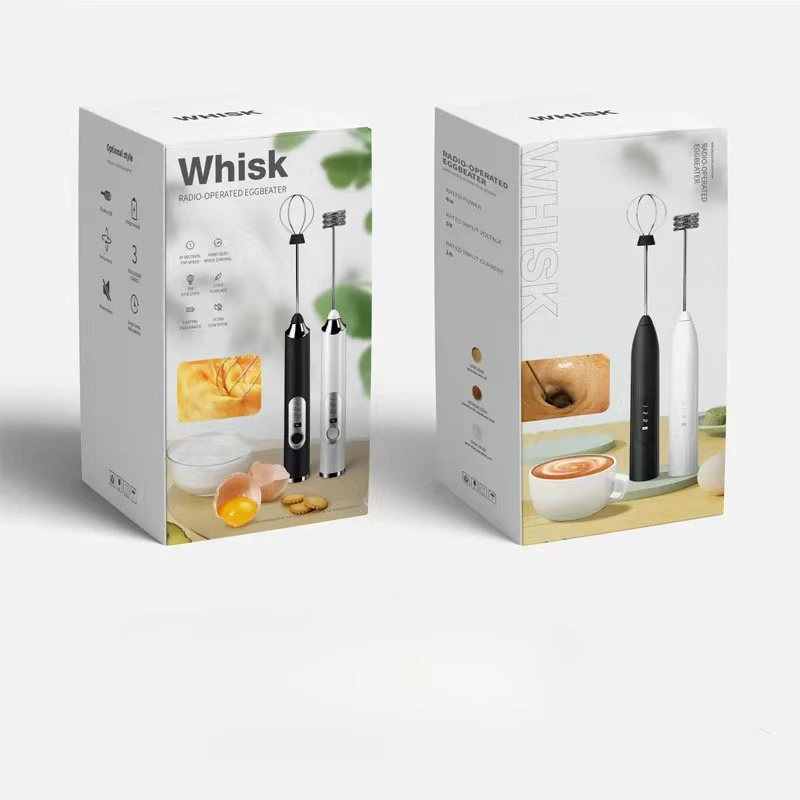 Egg Beater Wireless Electric Milk Fother Whisk USB Rechargeable Handheld Coffee Blender Milk Shaker Mixer Foamer Food Blender