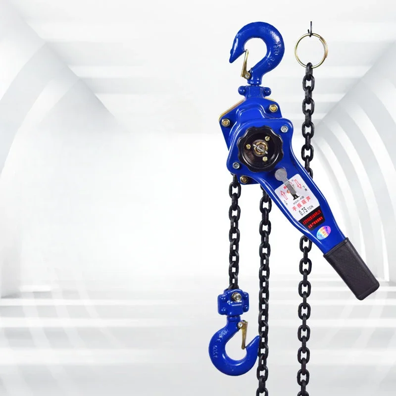 1T Pulling Wrench Hoist Manual Lifting Chain Hoist Hand Chain Hook Portable Lever Block inverted Chain Hoist Tightener