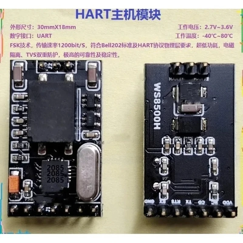 Para protocolo HART aislamiento electromagnético HART MODEM módem HART módulo Host 8500 Chip