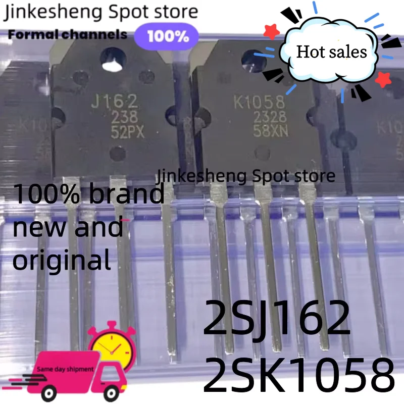 Gratis Verzending 1 paar 100% Nieuwe Originele 2SK1058 2SJ162 K1058 J162 TO-3P Hitachi RENESAS/Renesas