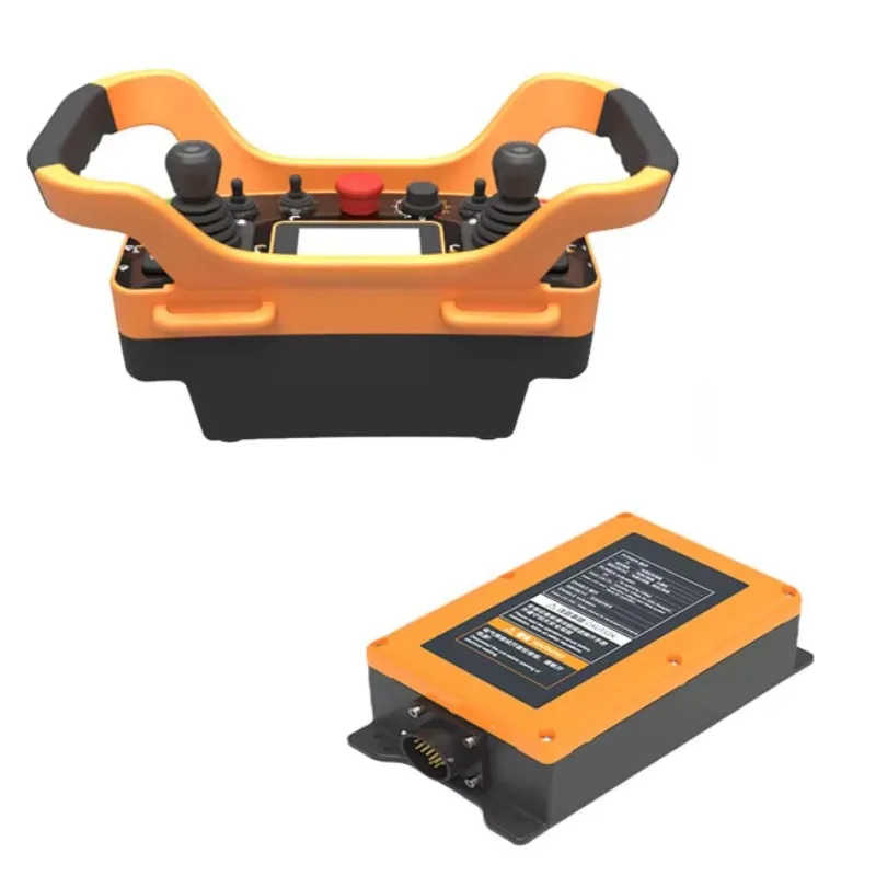 Industrial Remote Control Construction Machinery Parts CANBUS IO Transmitter Receiver IP65 1NO 2NO 1NO1NC Strap For Forklift