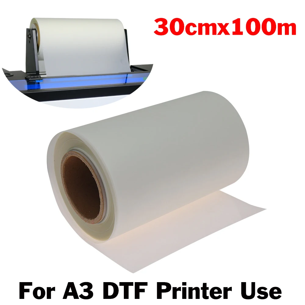 【US STOCK】AB Films 50M 100M for UV DTF Printer A3 size A3 UV DTF Sticker Machine White A Film A Clear Film Fast shipping