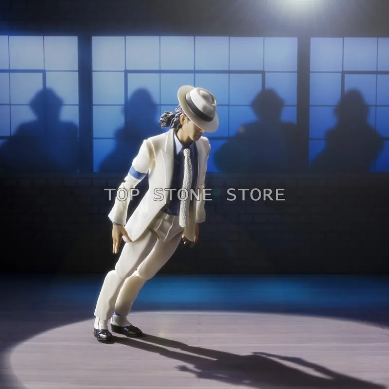 SHF Michael Jackson Action Figure Smooth Criminal Moonwalk Jackson Figures 16cm PVC Collection Movable Figurine Model Toys