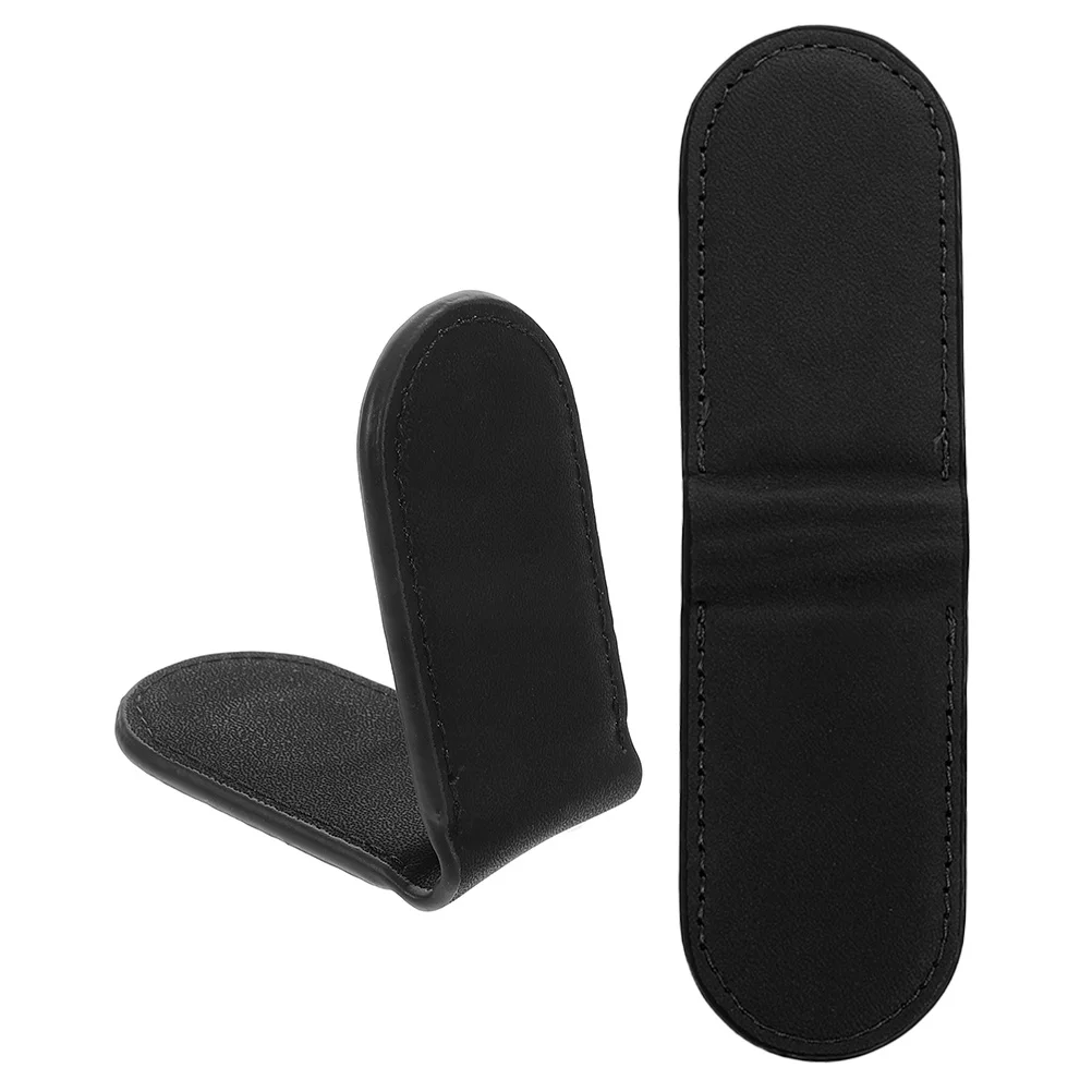 

2Pcs Magnetic PU Money Clip Cash Clamp Wallet Holder Lightweight Portable Practical Stylish Clip for Men Women Daily Use