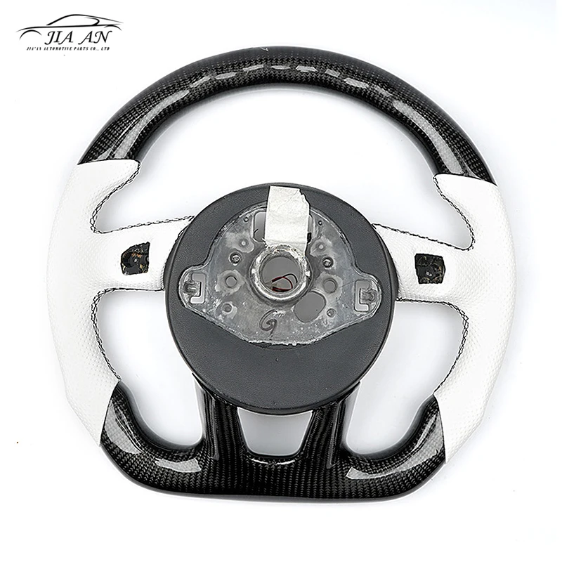 Car Steering Wheel Fit For Audi A3 A4 A5 B8 A6 Q5 Q7 S5 S4 2005 to 2011 100% Real Carbon Fiber Steering Wheel