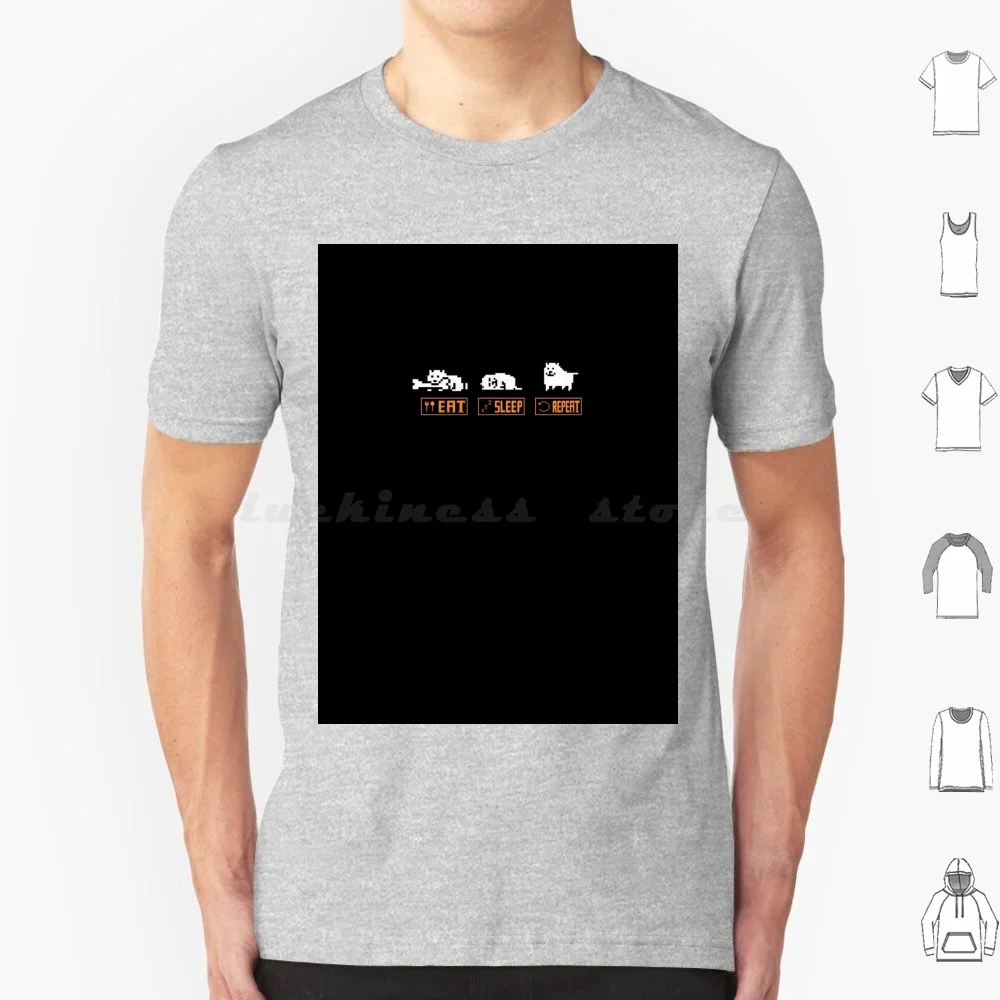 

Undertale / Annoying Dog ( Eat , Sleep , Repeat ) T Shirt 6xl Cotton Cool Tee Undertale Under Tale Toby Fox Video Game Video