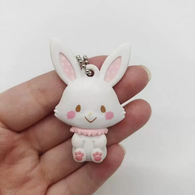 Wish Me Mell PVC Keychain Charms Anime Bunny Kawaii Cute Mascot Keychains Keyring Ball Chain Girls Toys